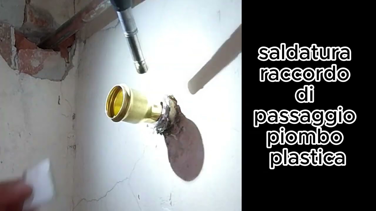 Sostituzione sifone di scarico e saldatura piombo