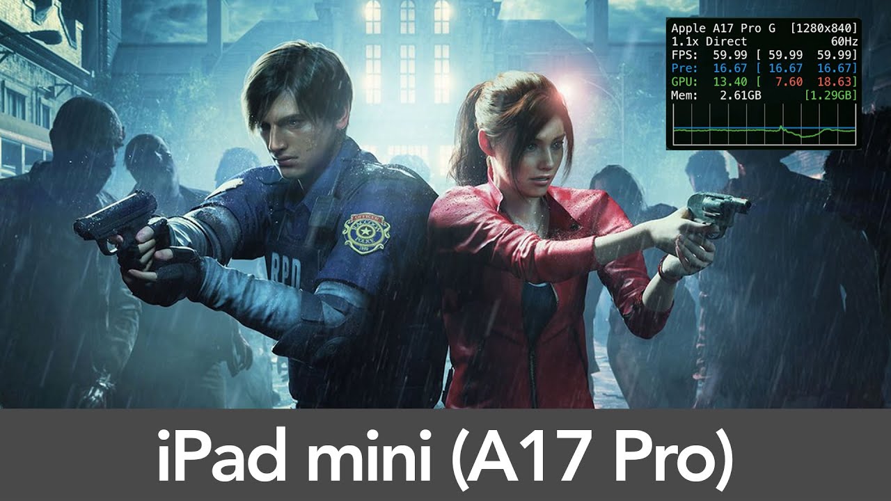iPad mini (A17 Pro) Resident Evil 2 - Performance