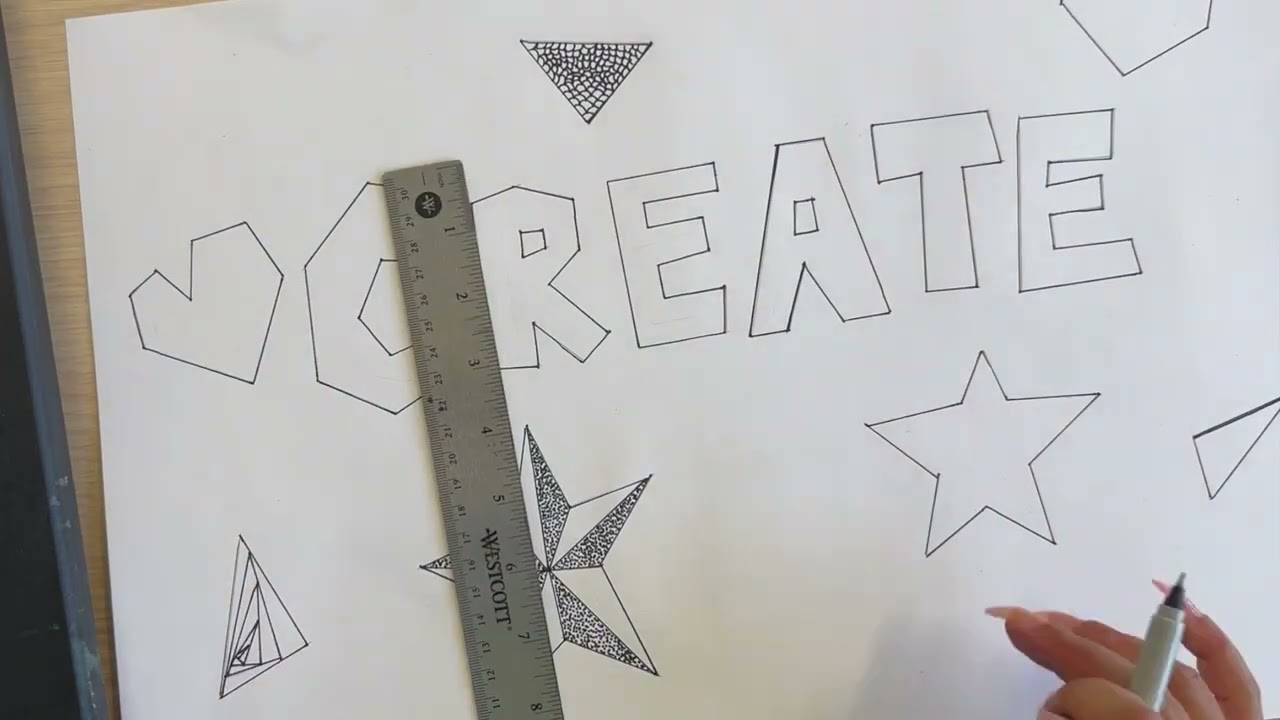 1 POINT PERSPECTIVE - 3D WORDS - PART 1
