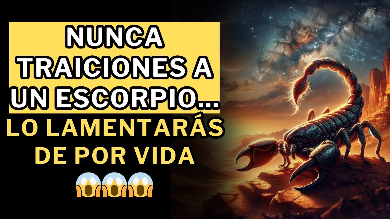 Así es Escorpio cuando es traicionado