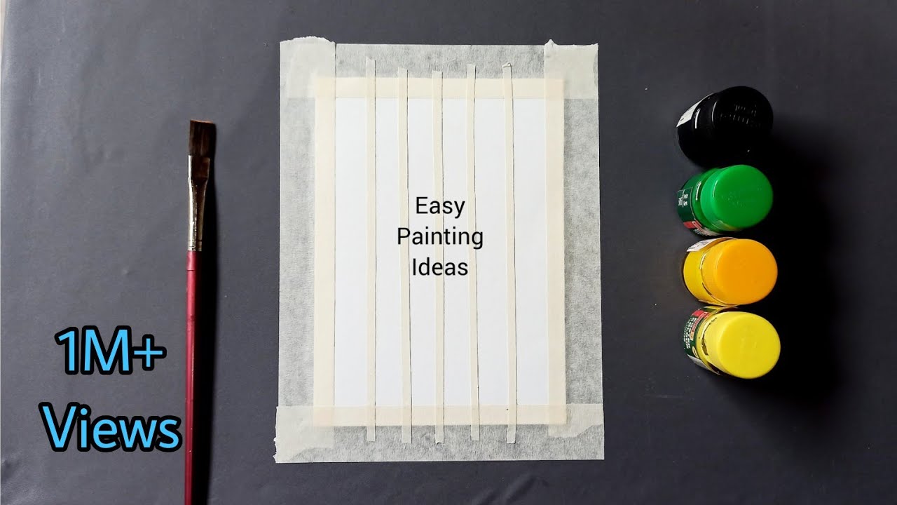3 Poster colour painting ideas easy/poster colour painting ideas for beginners/ASMR