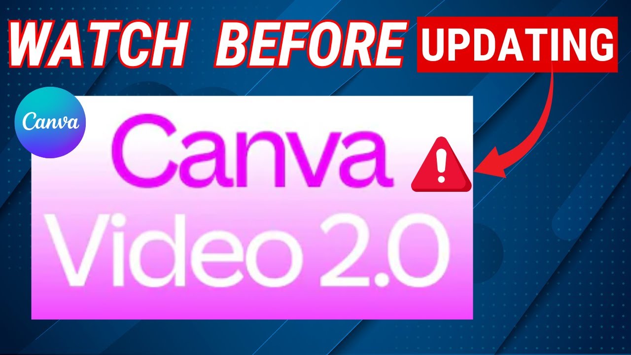 canva video editor 2.0; review, problems, fixes & How to Restore the Old Editor. canva new update