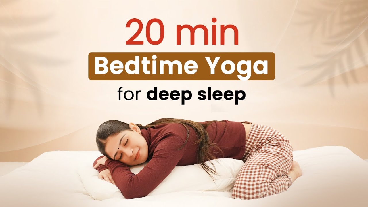20 min Bedtime YOGA for Deep Sleep | Yoga in Bed for Stress & Anxiety | Bedtime Yoga Stretch