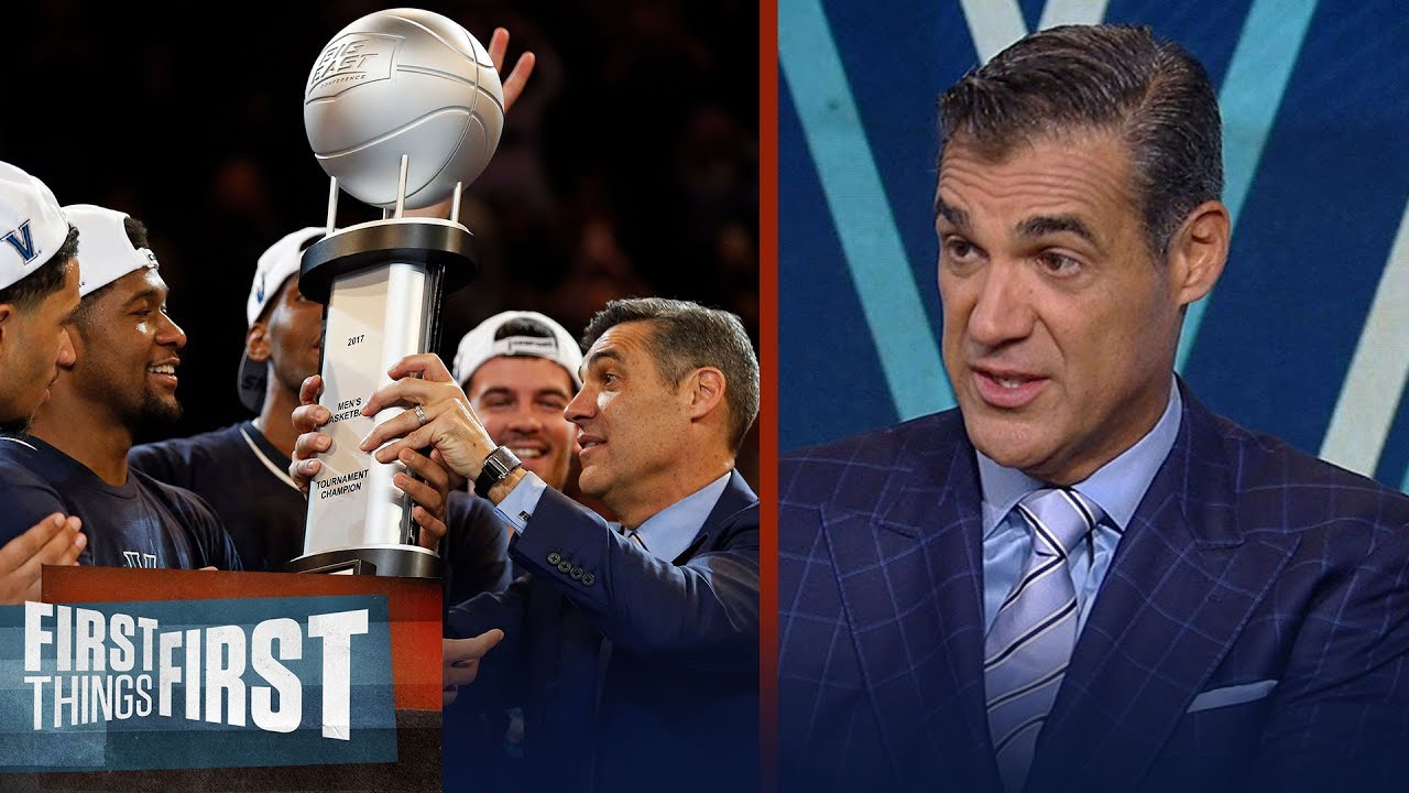 Jay Wright joins Nick and Cris in studio to talk 2017-18 Villanova Wildcats | FIRST THINGS FIRST