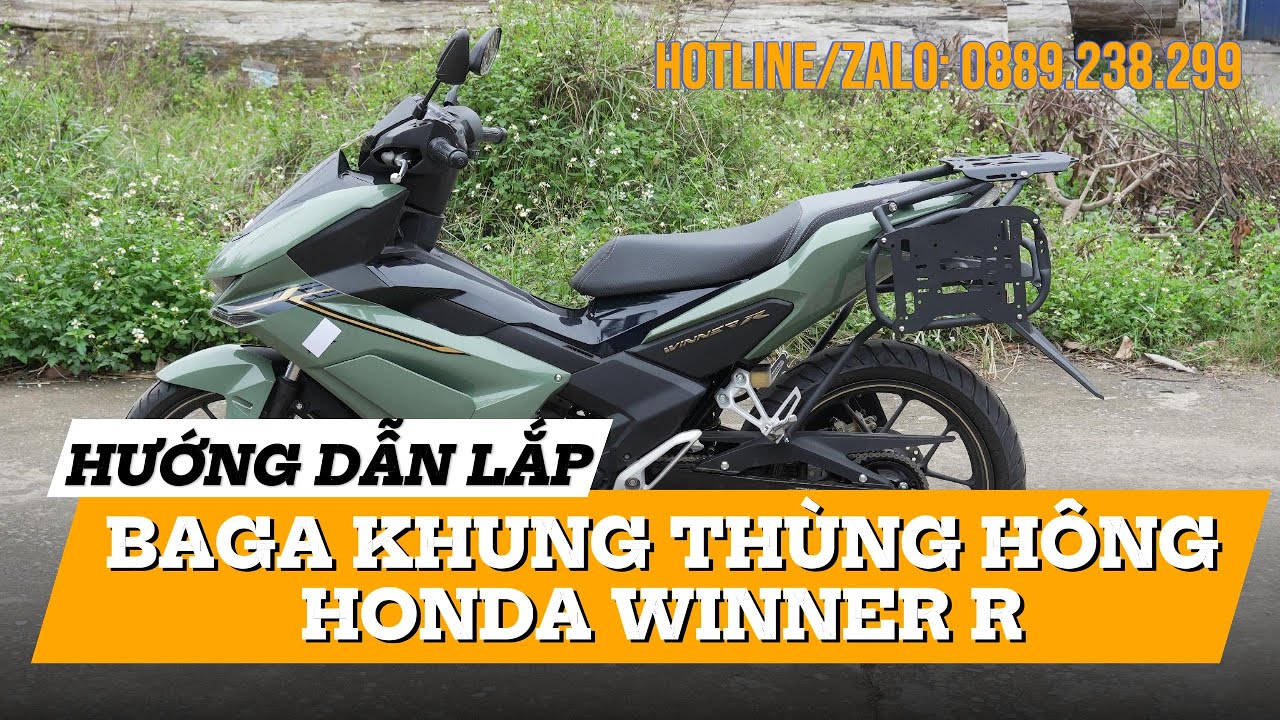 Hướng dẫn lắp Baga Winner R, Baga khung treo thùng hông Winner R | ĐT/ZL: 0889.238.299