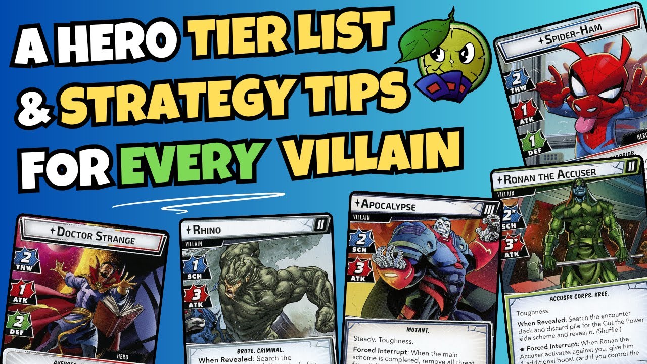 Hero Tier List & Strategy Tips for EVERY Villain in Marvel Champions