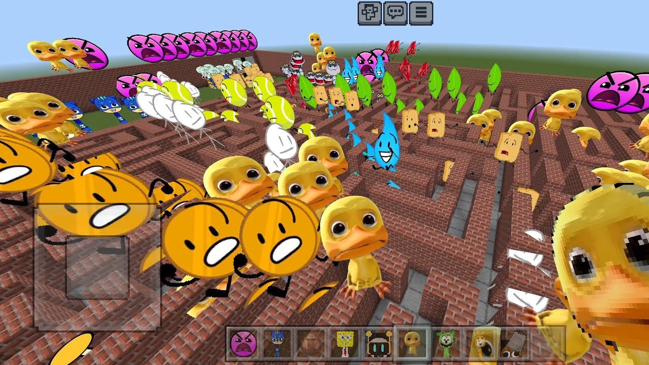 Remix Nextbots BFDI Sprunki OC Add-on Minecraft PE Gmod Maze
