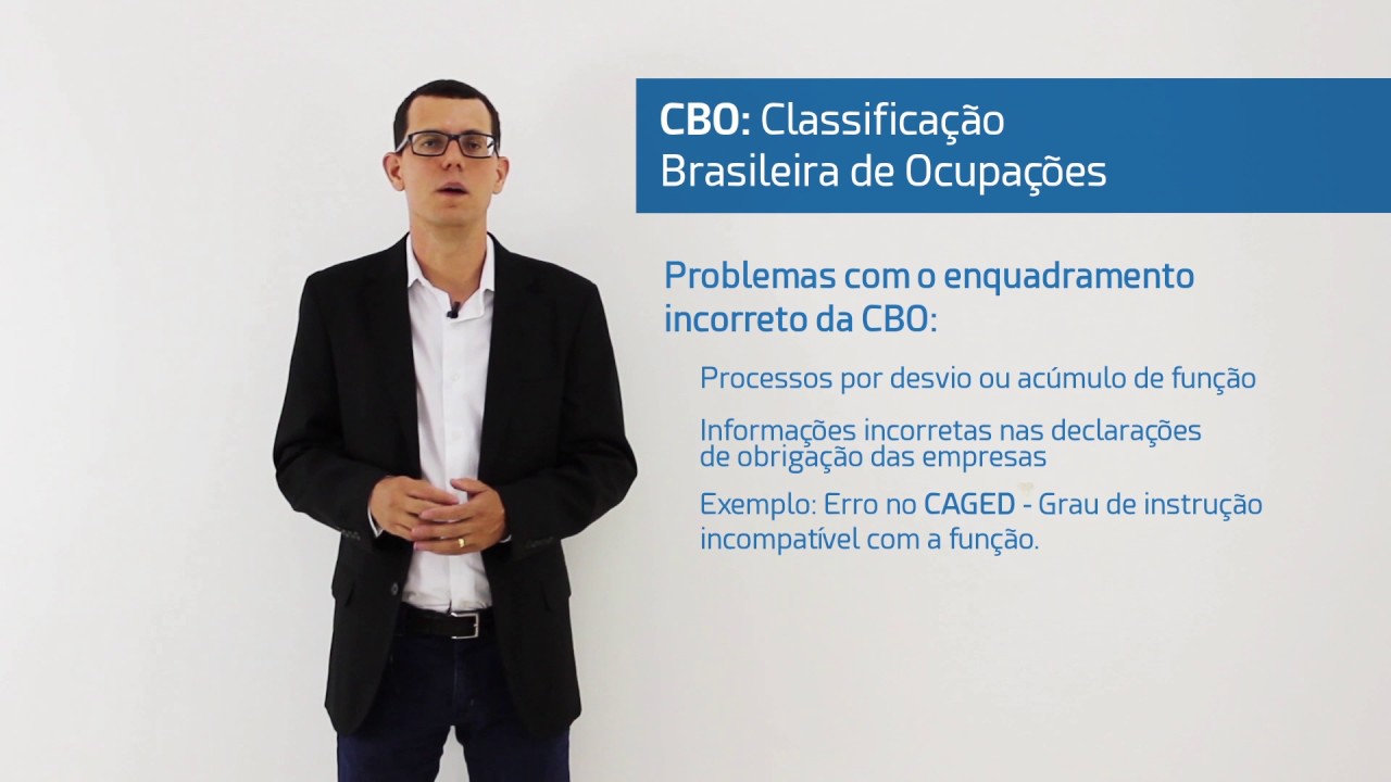 CBO Classificação Brasileira de Ocupações