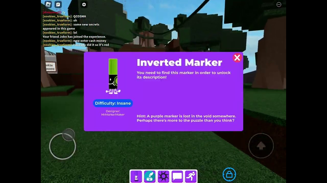 find the marker secrets