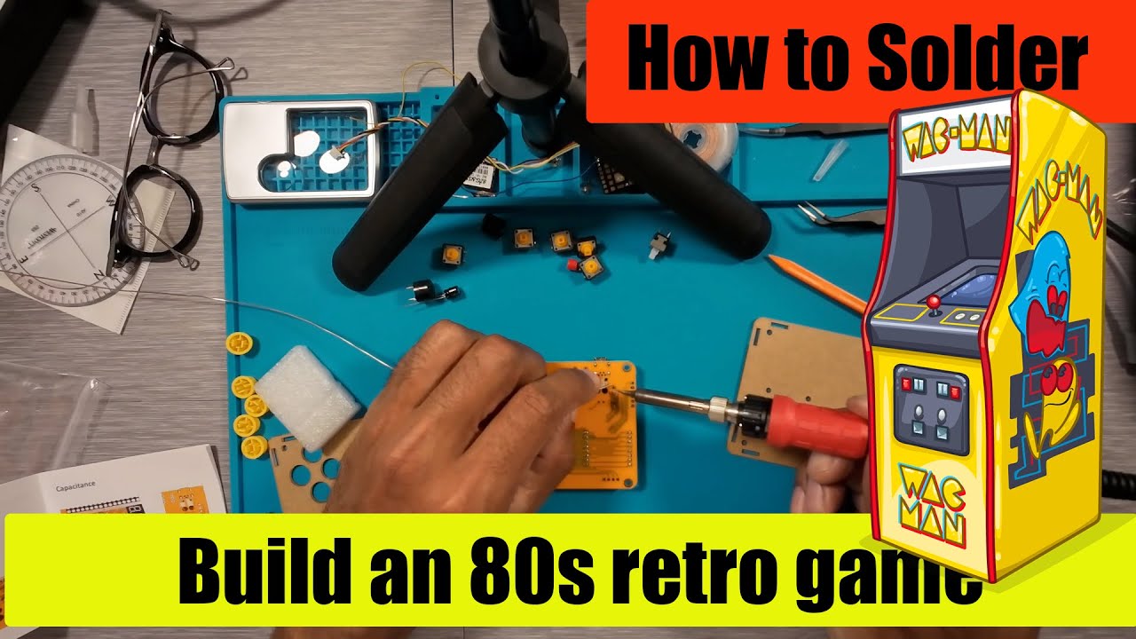 How to Solder an 80s Retro Game - beginner soldering project