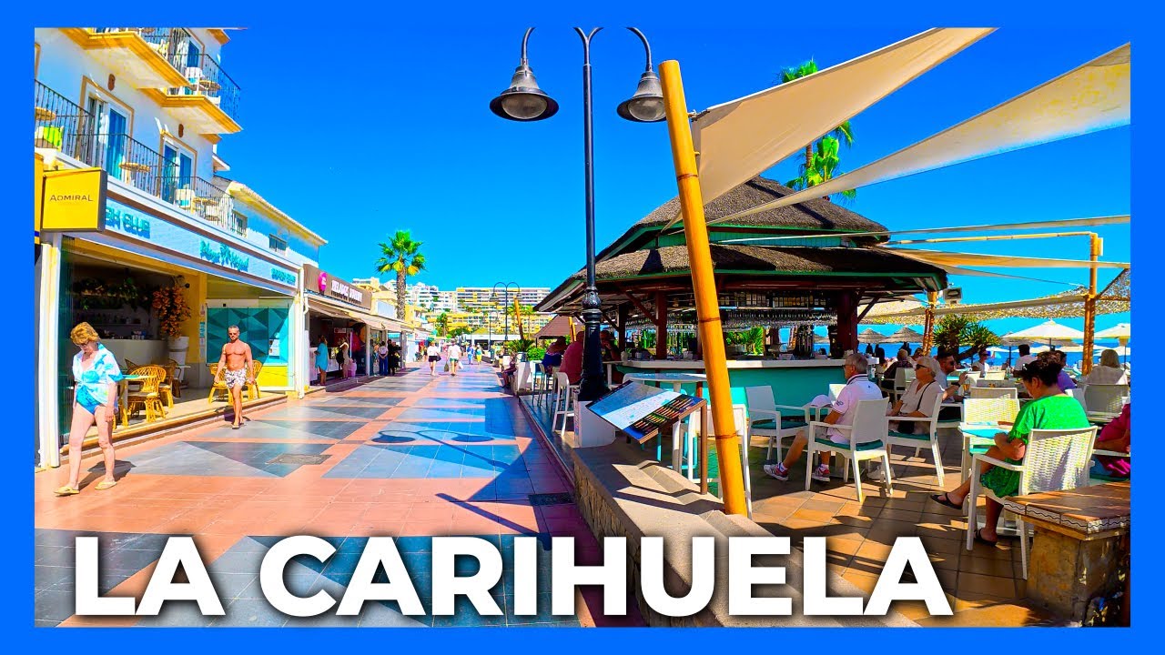 La Carihuela Torremolinos Spain 4K Walking Tour | Sunny Autumn in Malaga (2025)