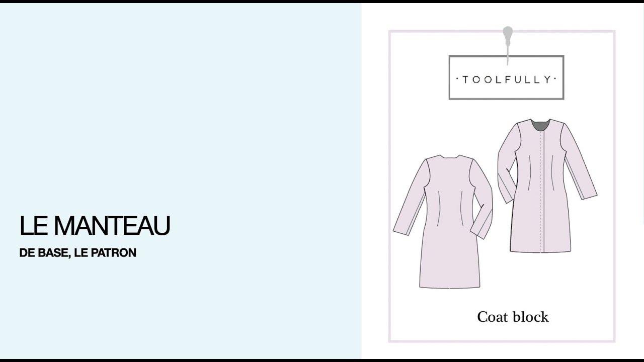 Patron d'un manteau Pt. 5, Devant, parementure & Doublure.