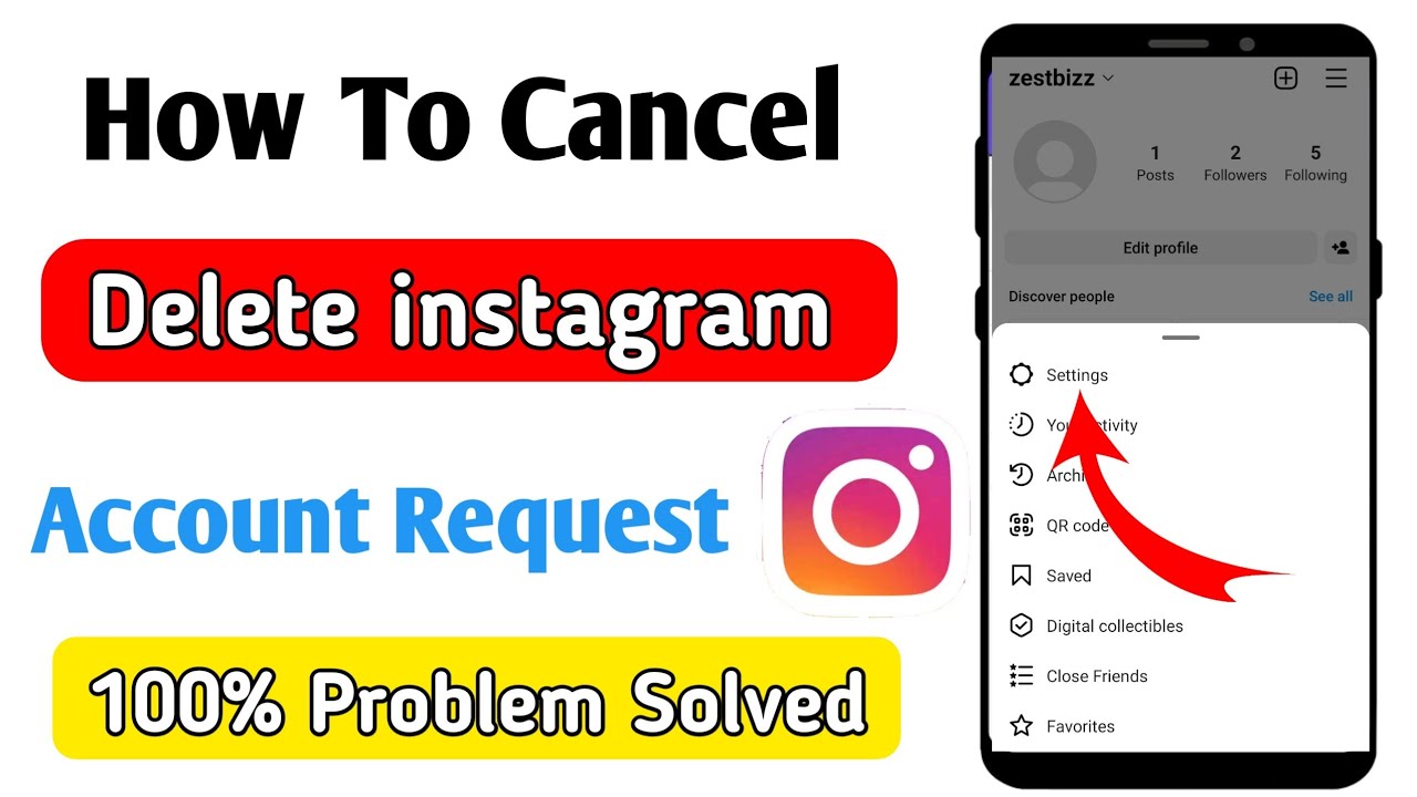 how to cancel delete instagram account request | instagram account wapas kaise laye