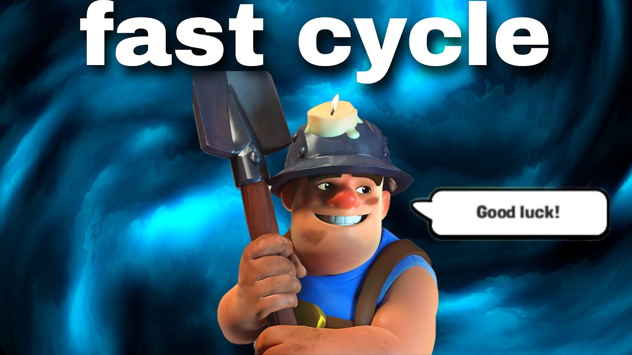 MID LADDER ΜΕ MINER DECK!! 2.8 Miner Cycle! (Clash Royale Greek)