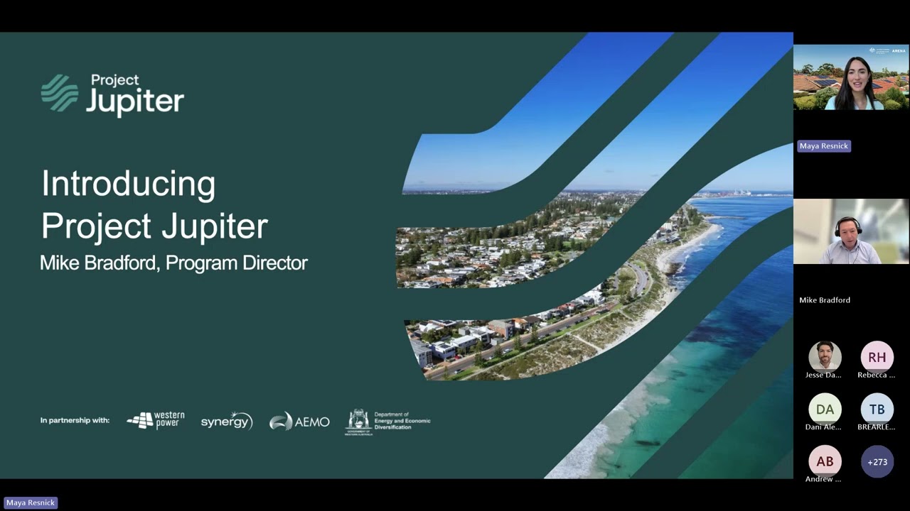 Project Jupiter webinar: Project Jupiter WA’s path to virtual power plants at scale