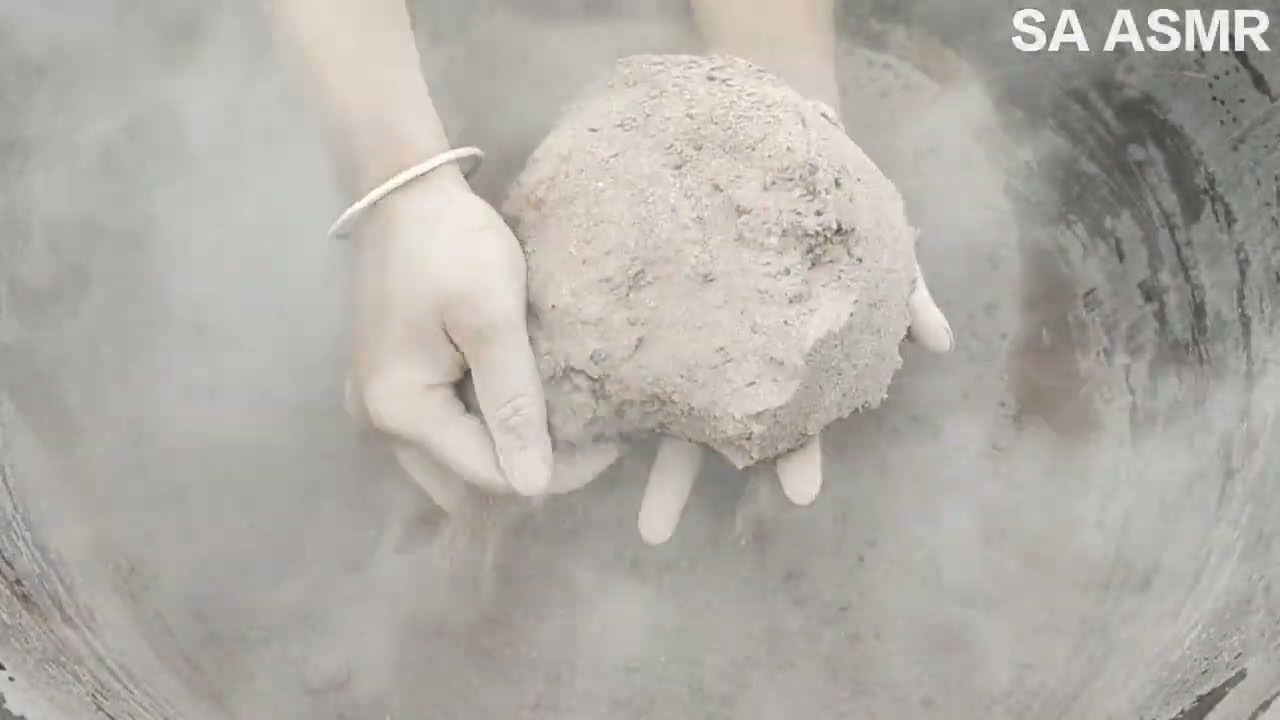 Asmr - Red sand cement dry water crumbling satisfaction guaranteed