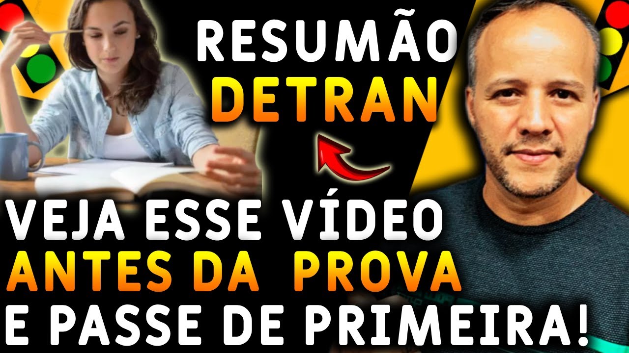 RESUMO DETRAN 2025  Questões da Prova teórica