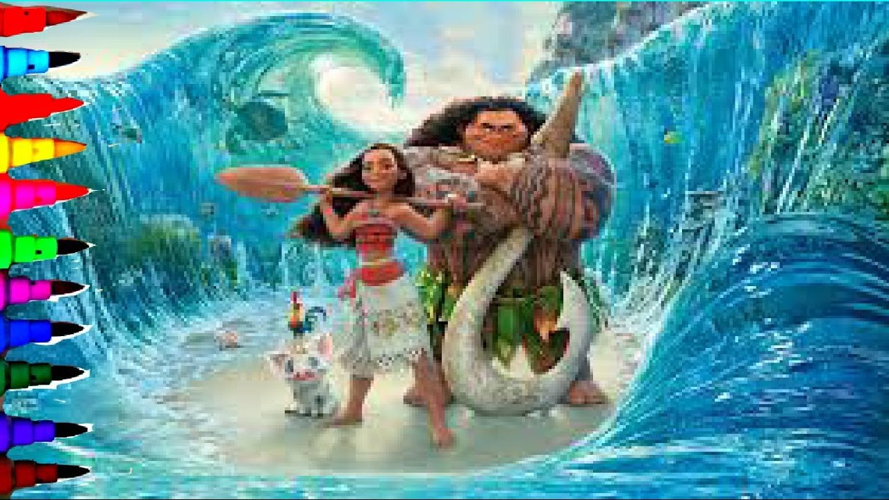 Disney Moana The Best Coloring Book Pages Videos Kids Fun Art Activities Learning Videos For Kids