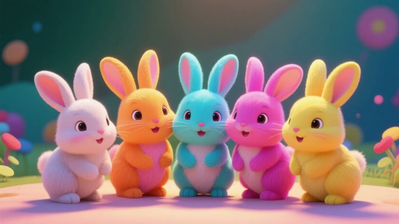 One, Two, Three, Four, Five! Baby Bunny Counting Fun | Kids Video ✨
