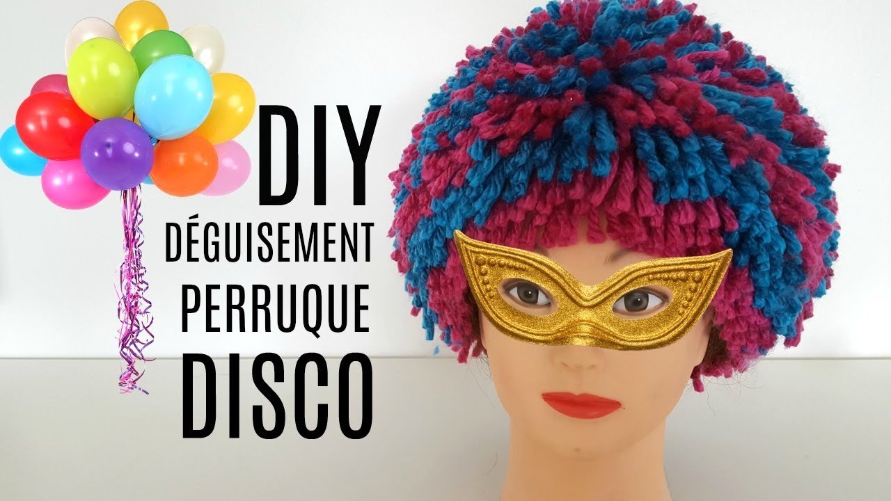 DIY DÉGUISEMENT HALLOWEEN PERRUQUE DISCO