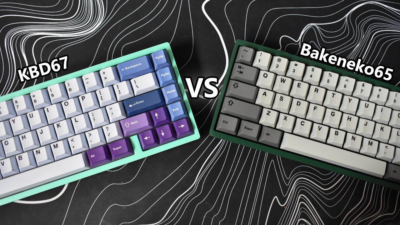 65% Keyboard Comparison- KBD67 vs Bakeneko65