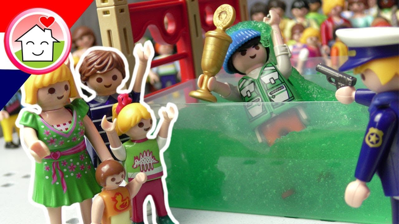 Playmobil filmpje Nederlands Spel zonder Grenzen - Familie Huizer