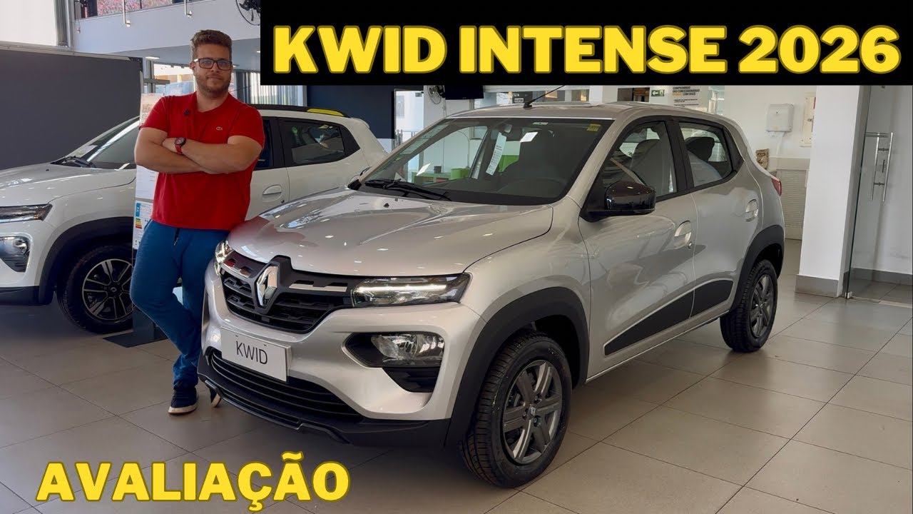AVALIAÇÃO NOVO RENAULT KWID 2026 INTENSE