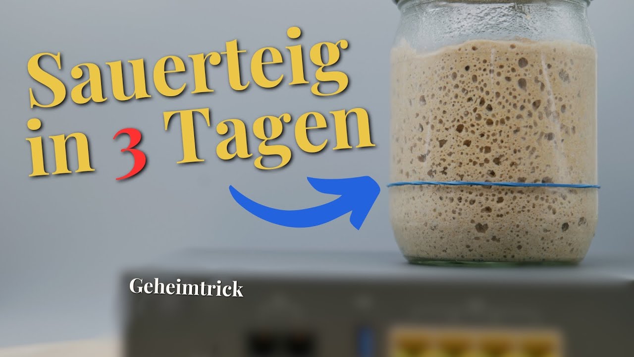 So machst du Sauerteig super einfach selber! Schnell Anstellgut ansetzen mit ganz einfachen Trick