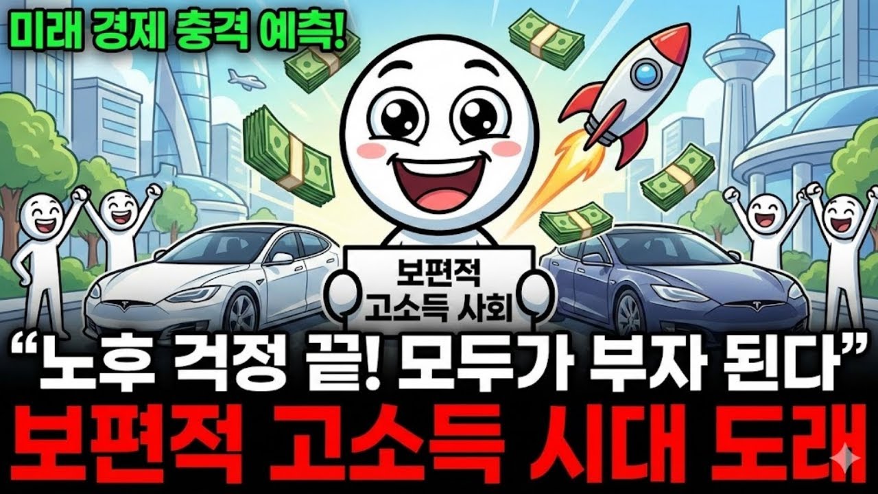 노후 걱정 끝? 일론 머스크가 예측한 미래 경제와 보편적 고소득 사회의 도래