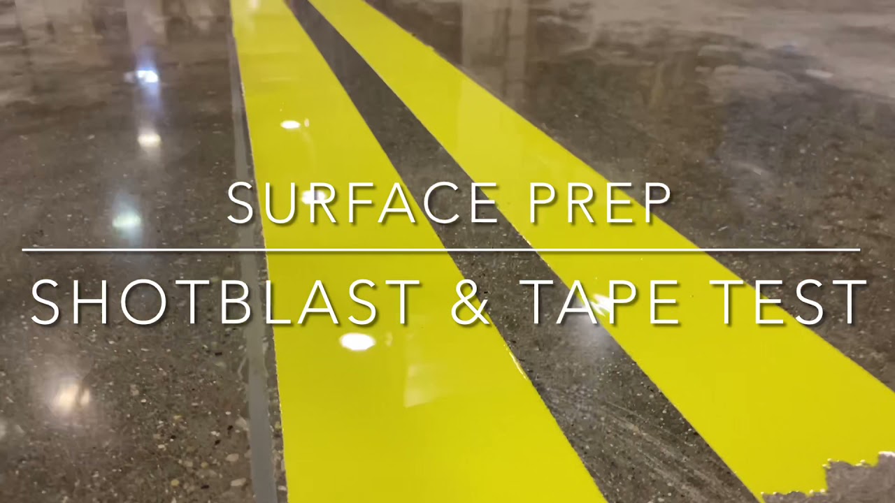 How To: Shotblast and Tape Prep for Line Striping