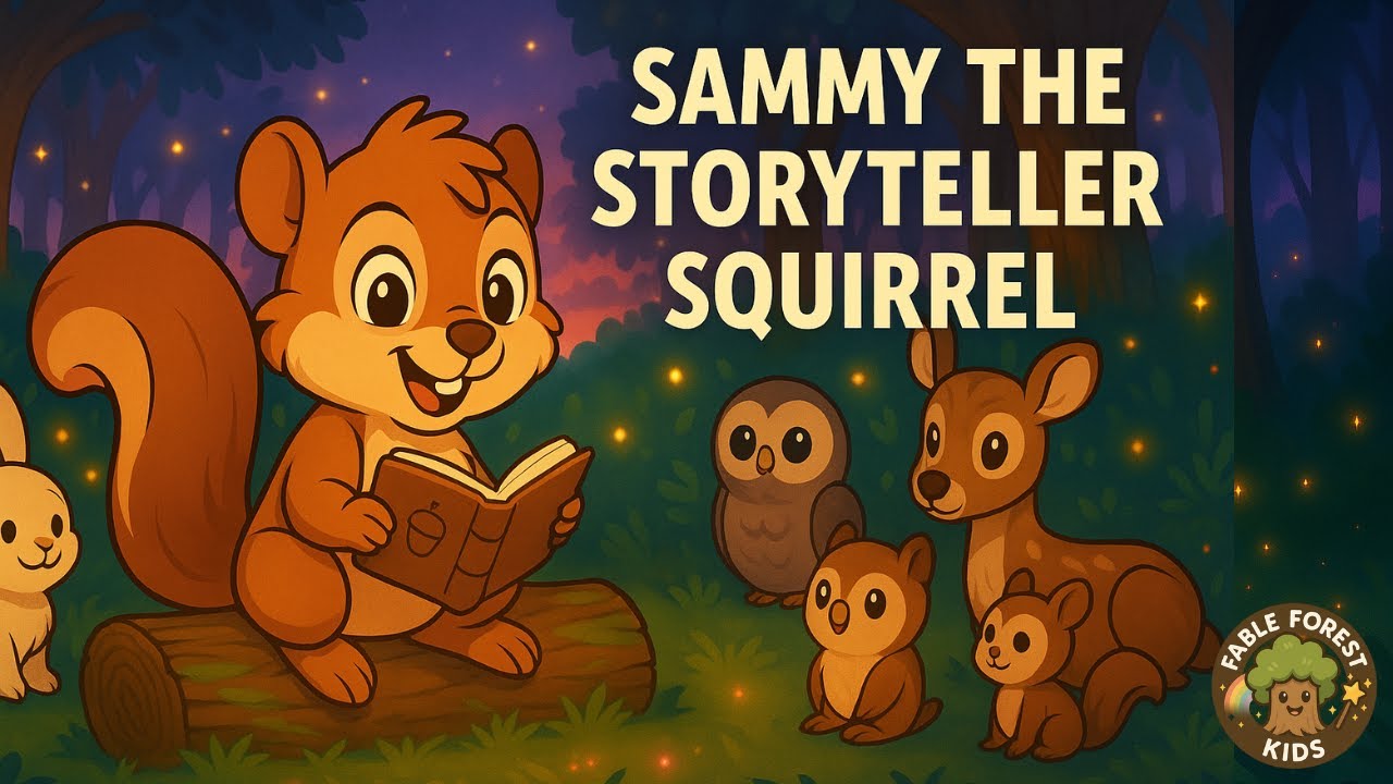 Sammy the Storyteller Squirrel | Enchanting Tale Story for Kids with Calming Music