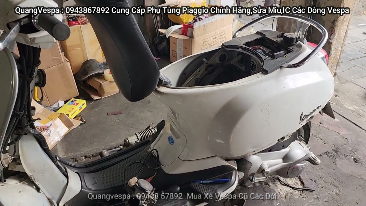 130  #VESPA LX 125 CHẾ CƠ VẪN NỔ MÁY NHƯNG LÊN GA KHÔNG ĐƯỢC