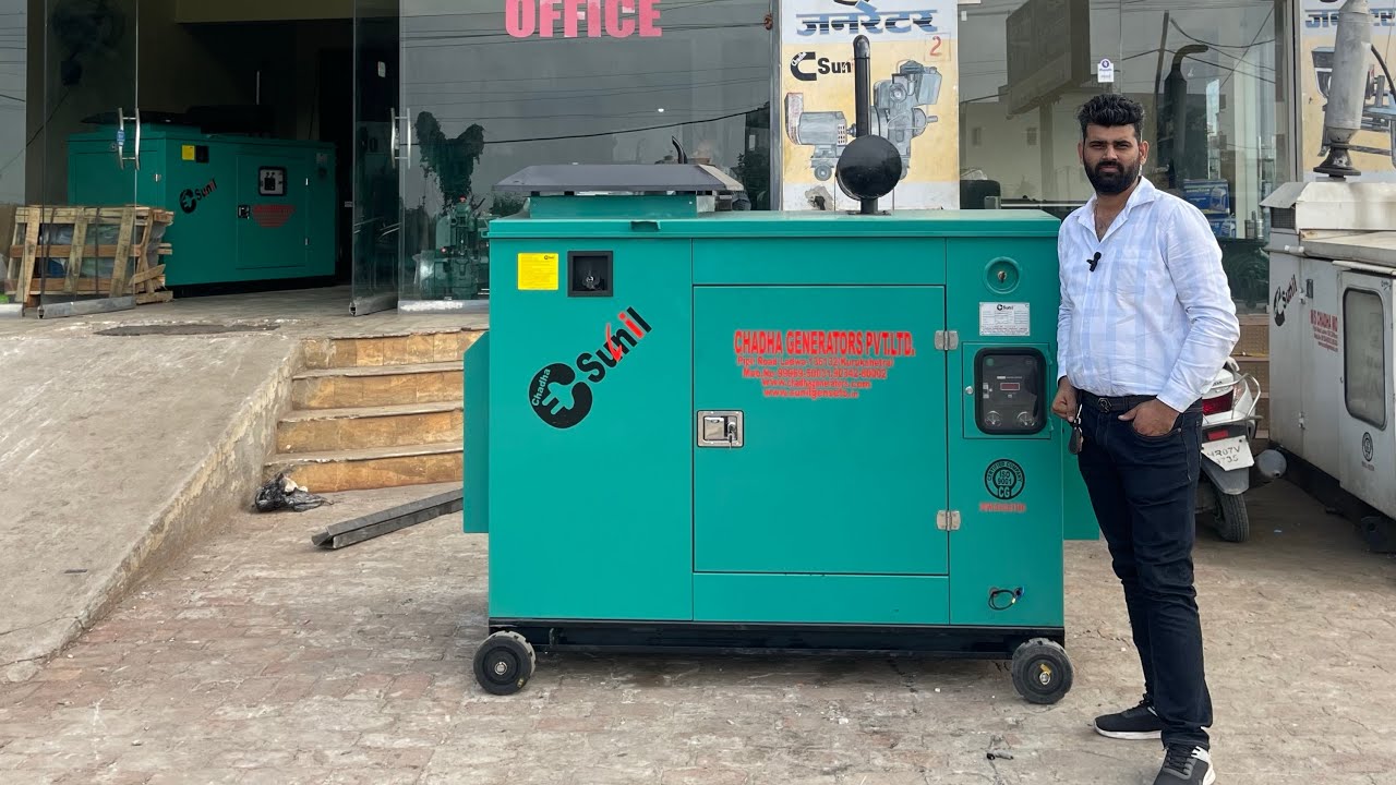 Mahindra Generator 15kva price with Chadha Sunil Brand Alternator & Canopy | 15kb Mahindra Generator