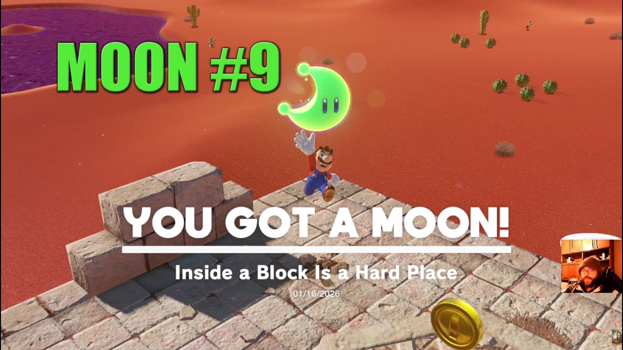Smashing Inside the Block Moon in Super Mario Odyssey – Sand Kingdom Gameplay