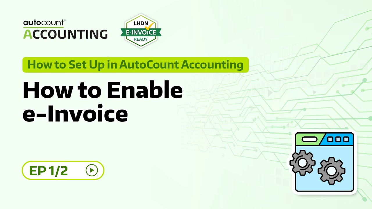 6 How to Enable e-Invoice