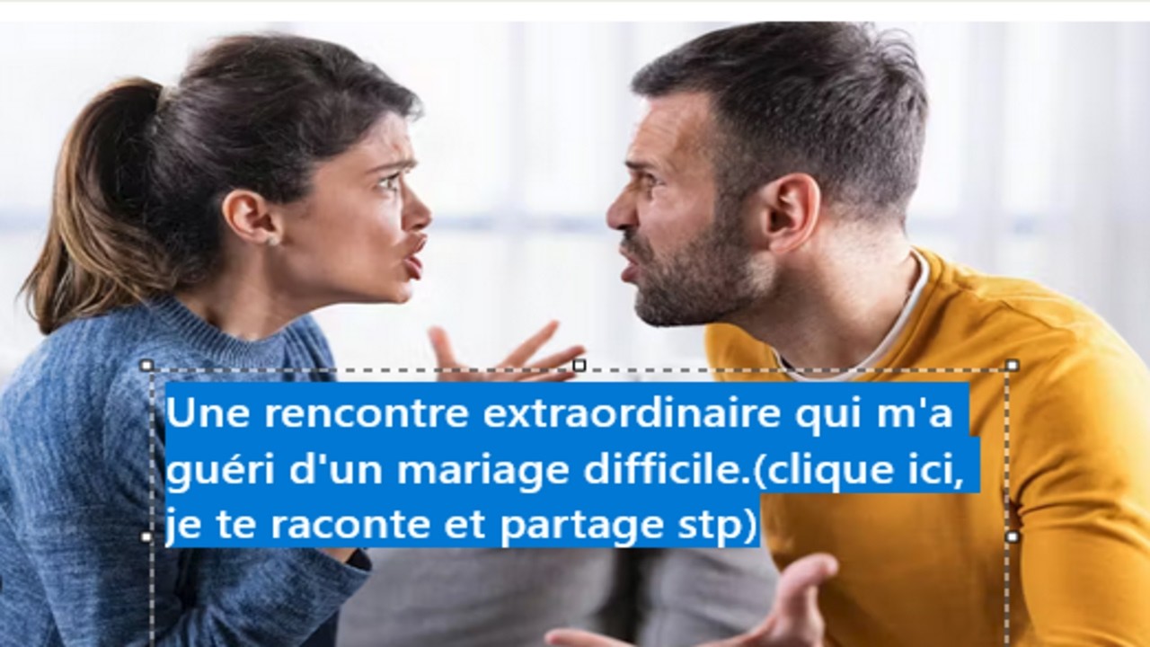 Guérie d'un mariage difficile (Clique ici et écoute)