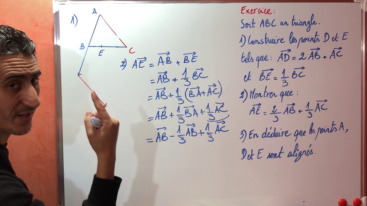 Vecteurs et alignement des points