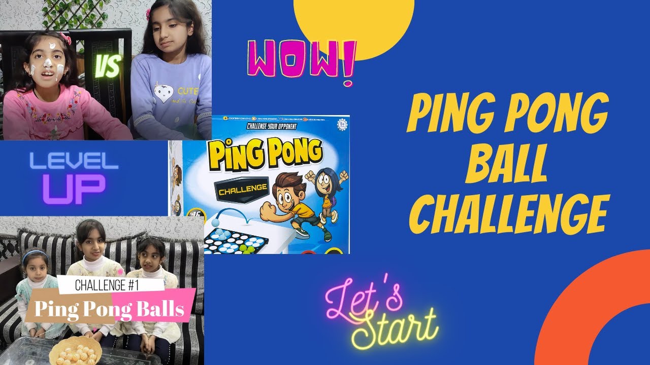 Ping Pong Ball Challenge || Ping Pong Trick Shots