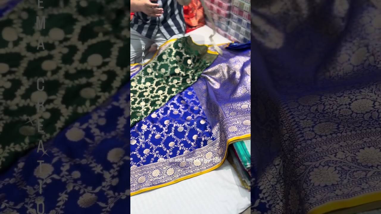Price ₹199/- Banarsi bridal katan silk jaal weaved sarees #banarsisaree #silkclothing