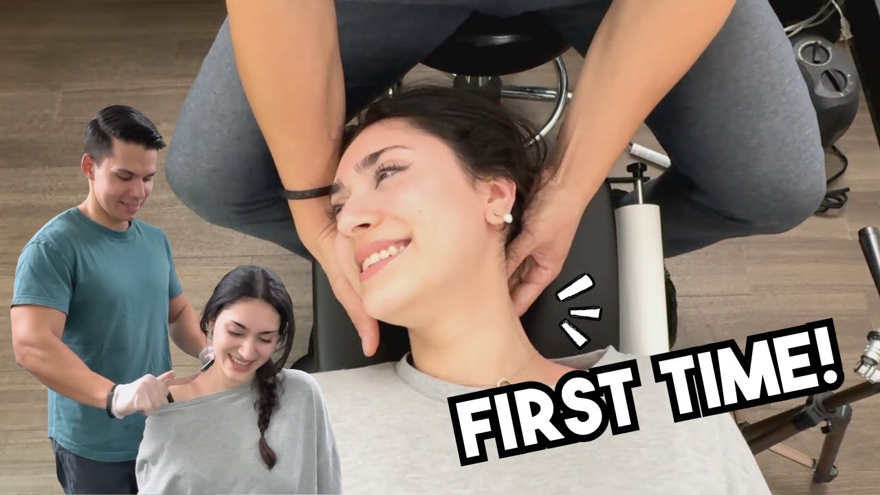 Stressed Out Teacher Feels RELIEF after FIRST Chiropractic Adjustment - Cracks & Sports Massage