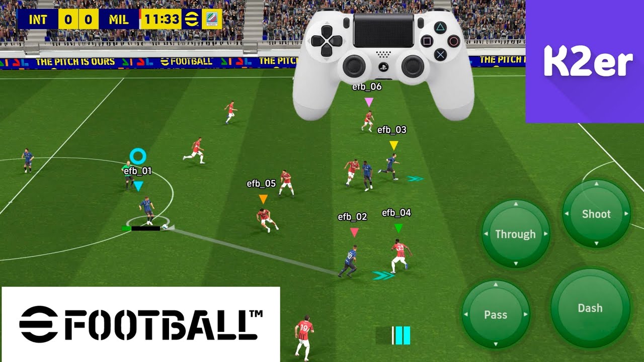 eFootball Mobile ဂိမ်းကို Bluetooth Controller ချိတ်ပီးကစားနည်း