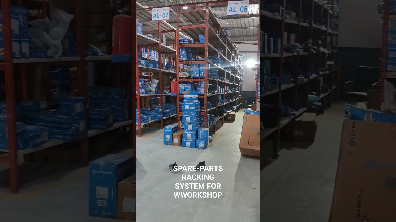 Spare-Parts Racking system for Automobile Workshop & Warehouse. #innovation #warehouse #rack