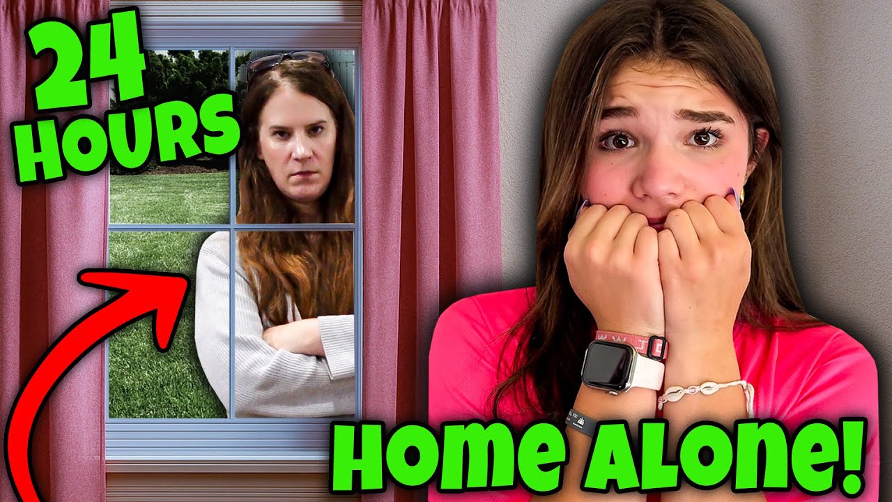 Home Alone Without Parents For 24 Hours! #24hourchallenge,