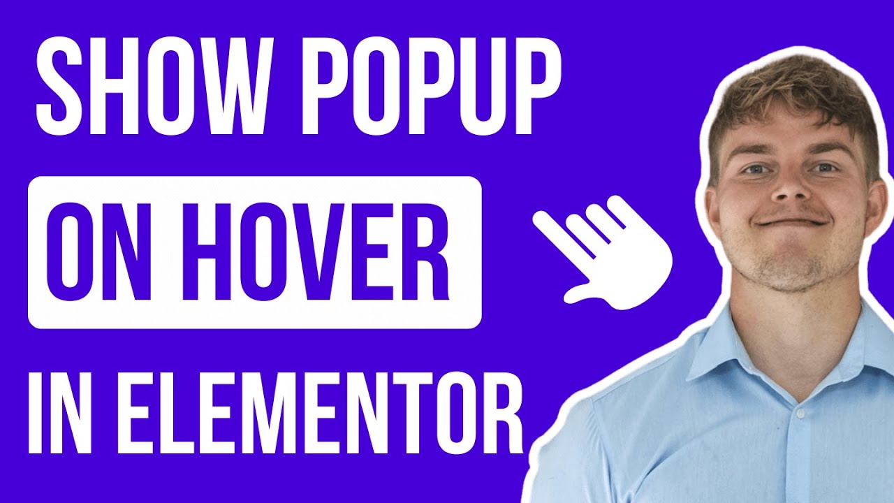 Открыть всплывающее окно Elementor при наведении курсора