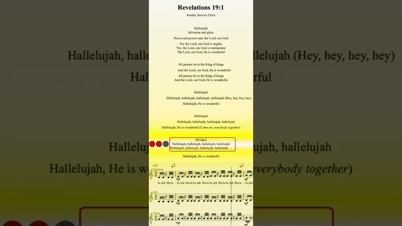 Revelations 19:1 -  Tenor