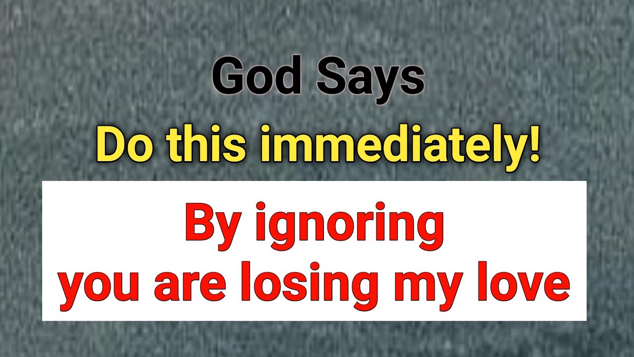 God says! 🌠 Do this immediately💖 Law Of Attraction