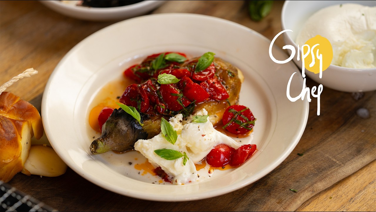Receta de ENSALADA tibia de berenjena a la parmigiana | Gipsy Chef