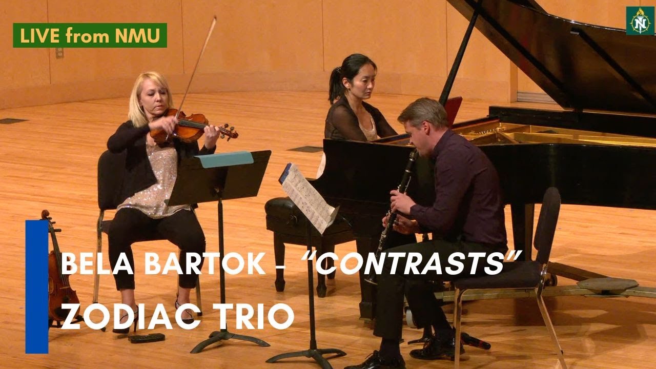 Bela Bartok - Contrasts for Violin, Clarinet and Piano, Sz. 111(1938): ZODIAC TRIO