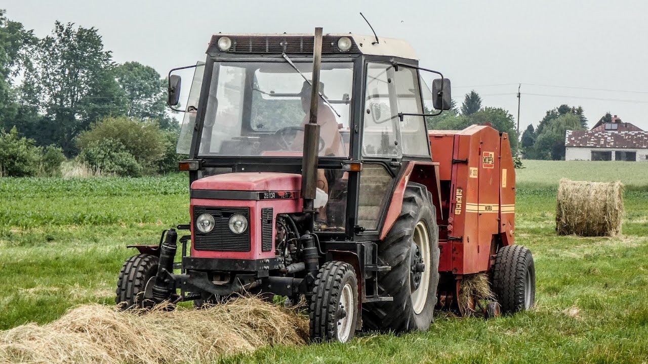 🇵🇱Prasowanie siana z Zetorem!✔Gr Dąbkowski ⛔ ZETOR 7211✔Morra 1200✔