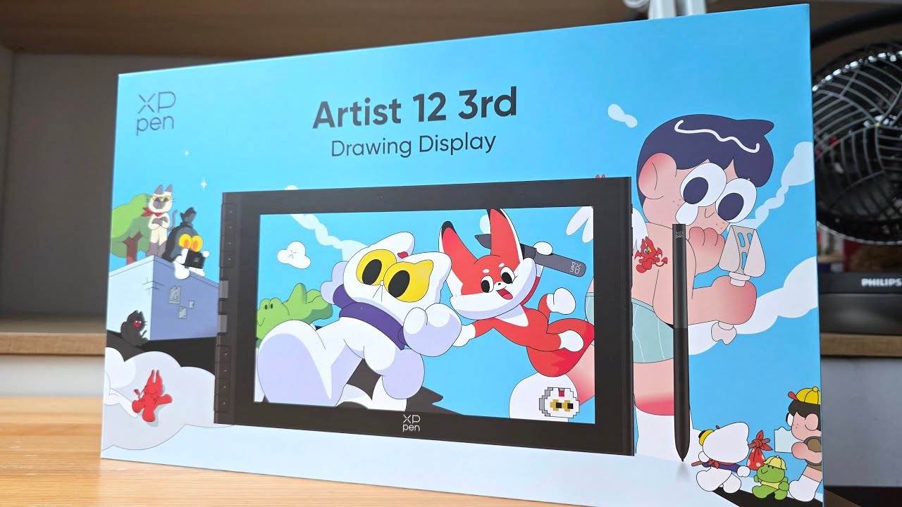 XPPen Artist 12 (gen 3) unboxing LIVESTREAM